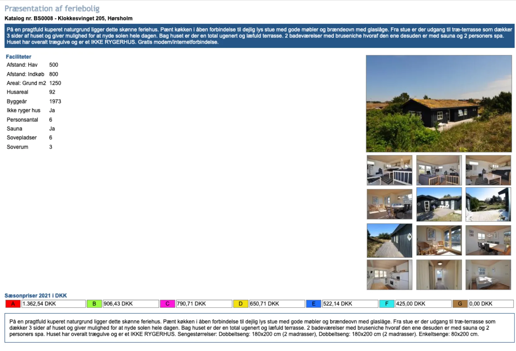 Dette modtager gæsten
