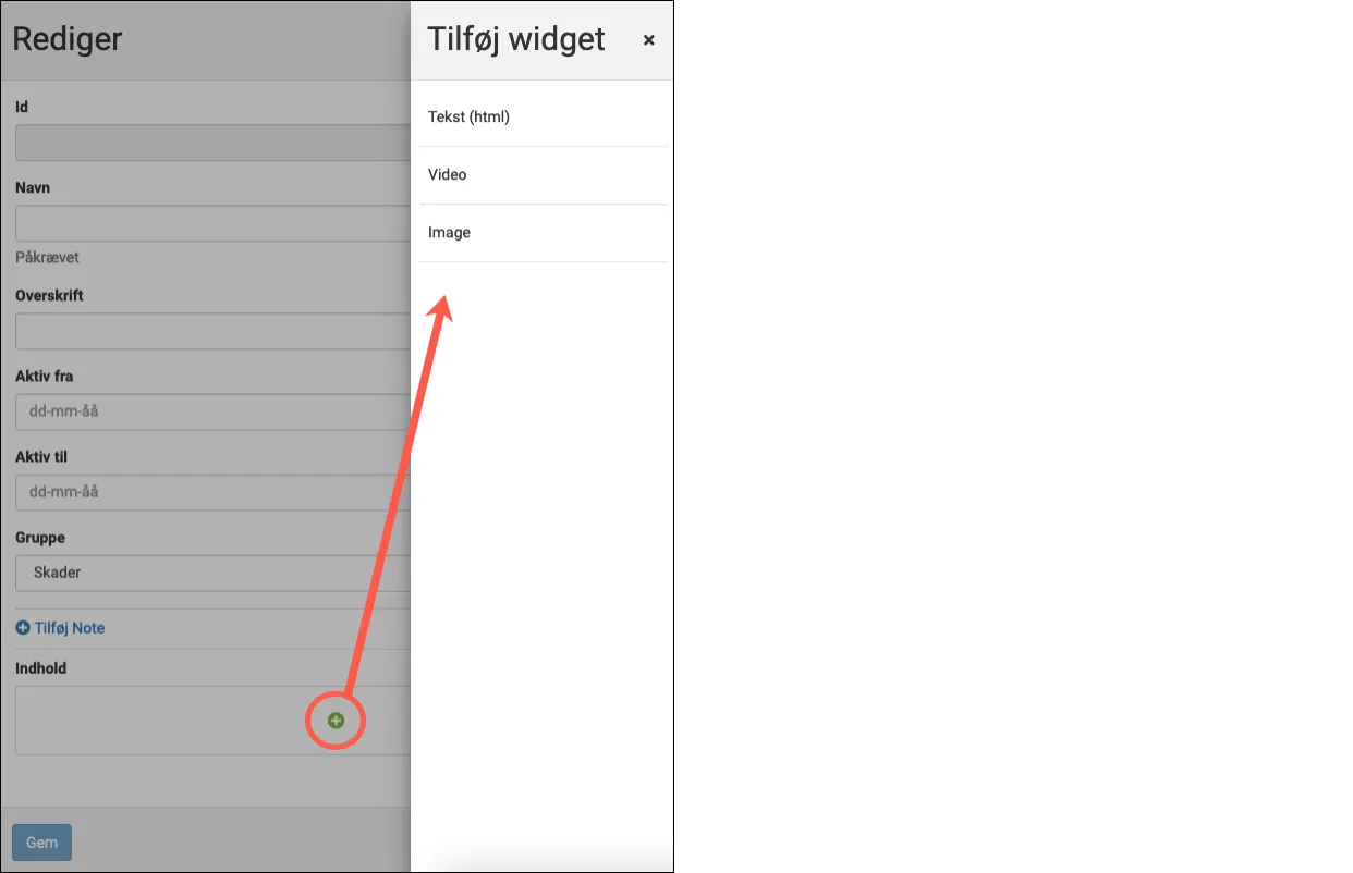 Tilføj note