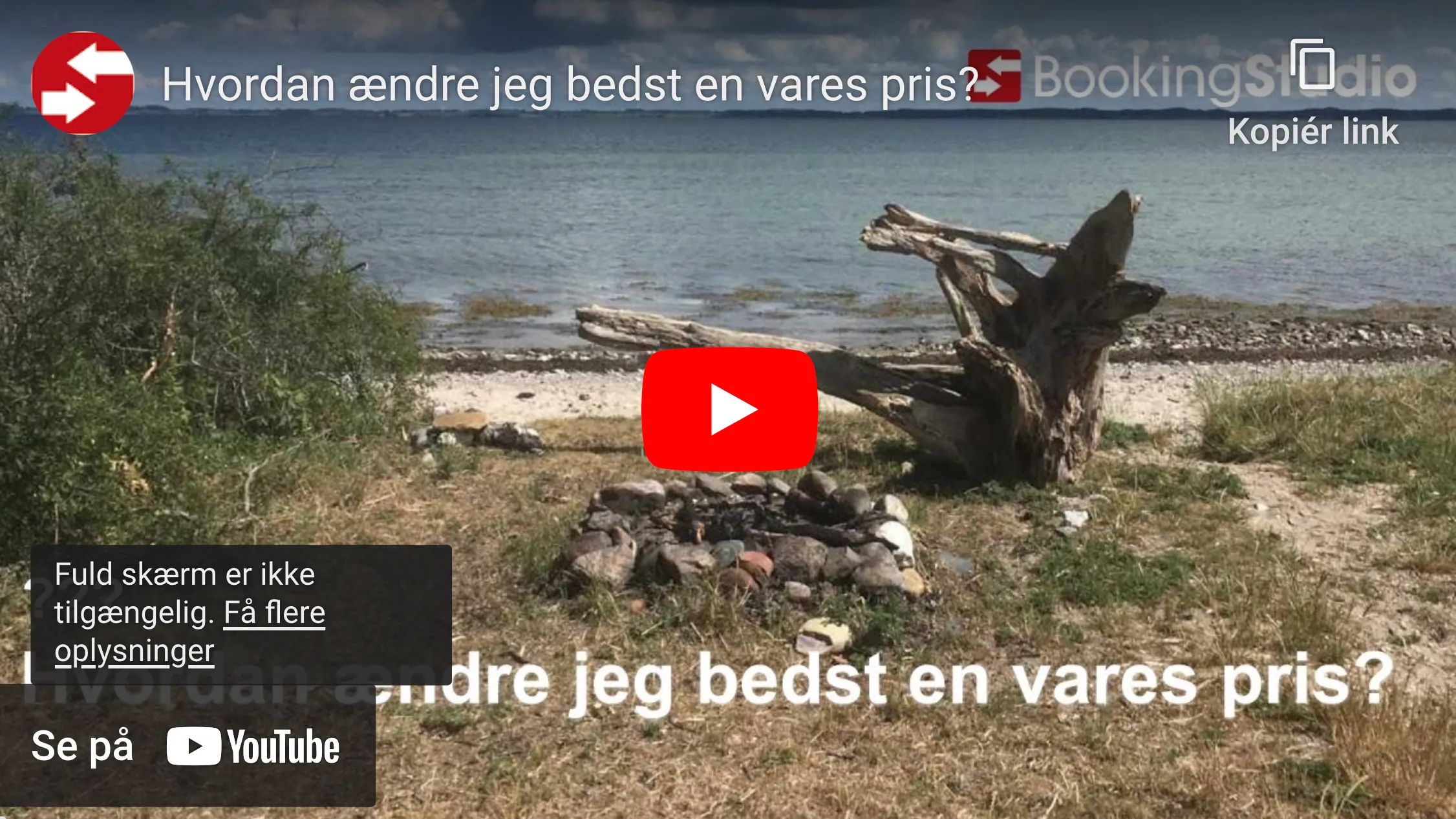 Hvordan ændre jeg bedst en vares pris