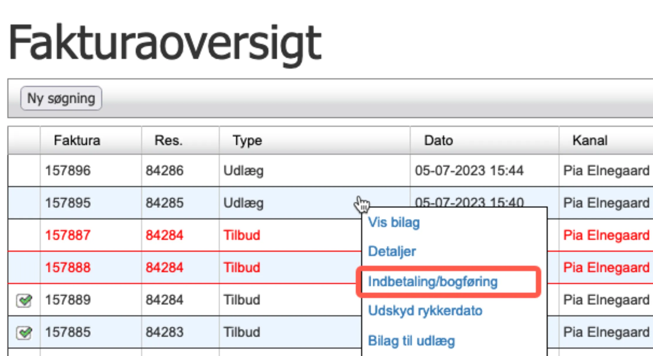 Ejer indbetaler udlæg