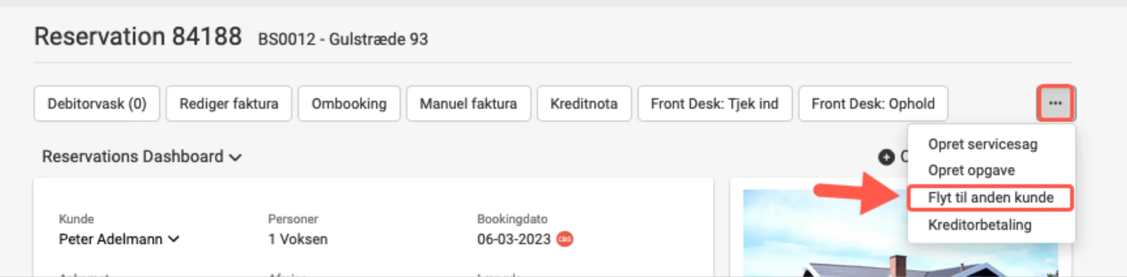 Flyt til anden kunde