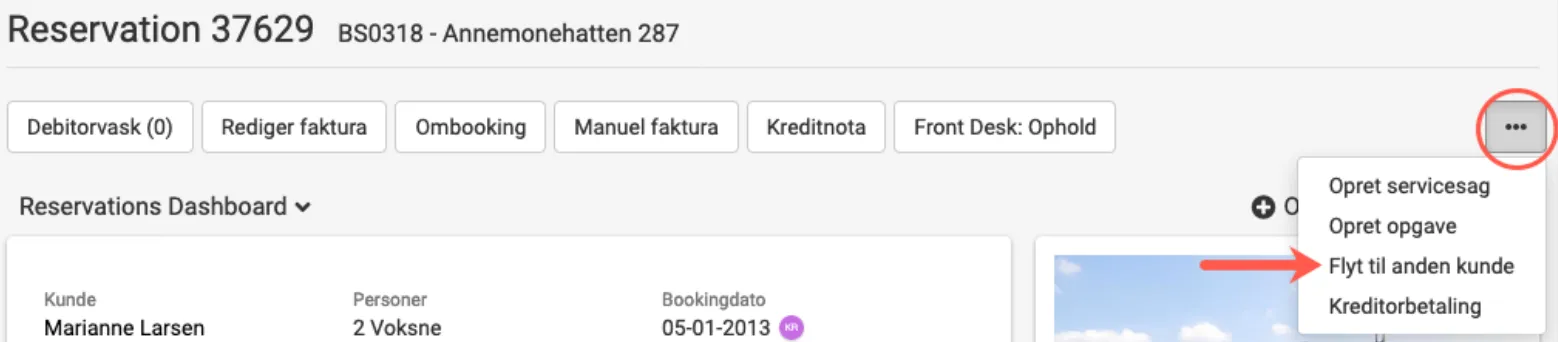 Nuværende debitors stamdata