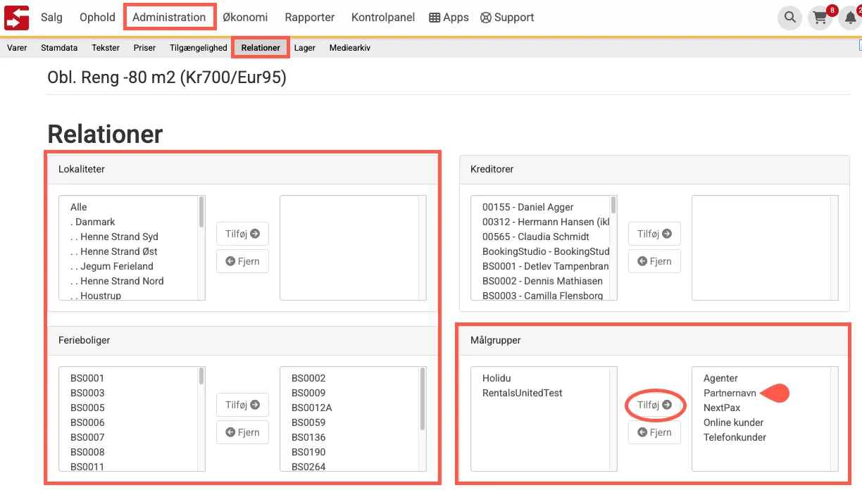 Tjek tilknytning og målgrupper