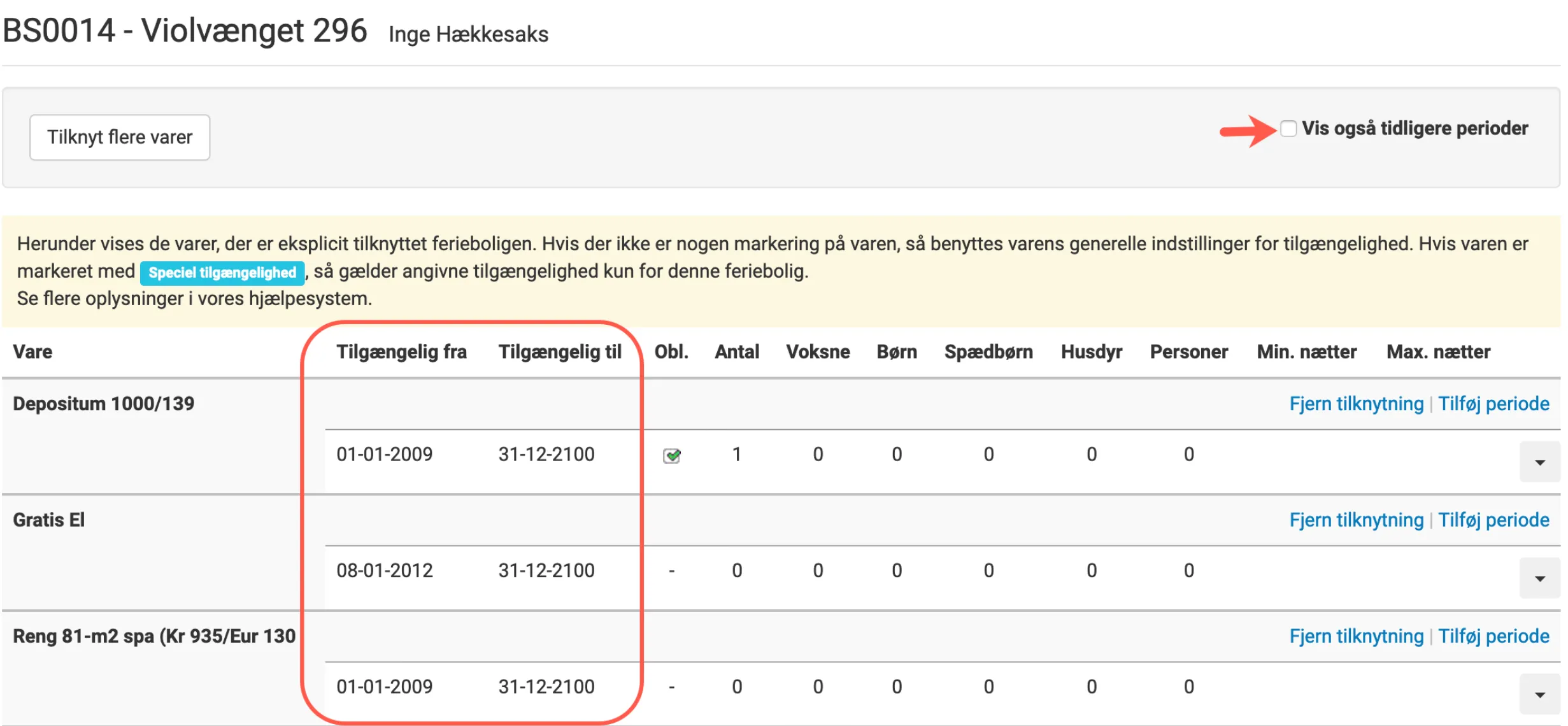 Tjek om varen tidligere har været tilgængelig