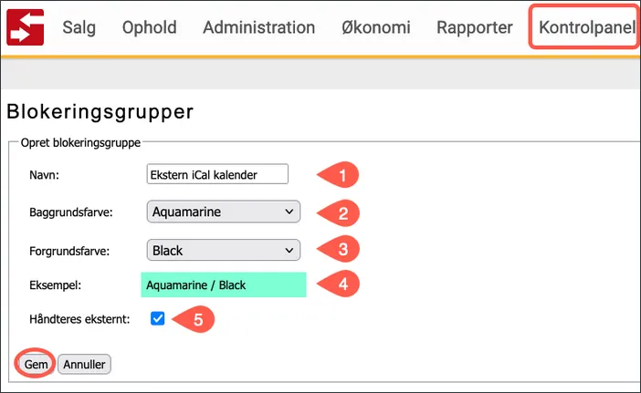 Opret blokeringsgruppe