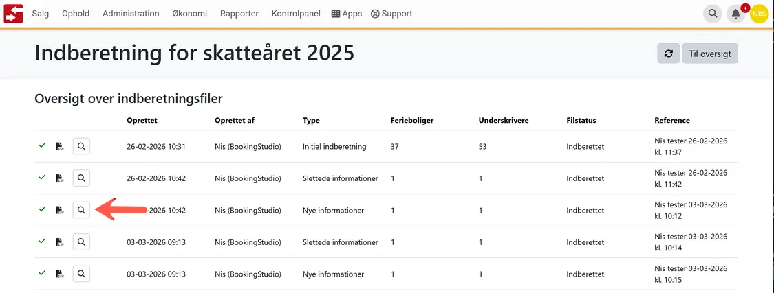Klik på forstørrelsesglaset for at se detaljer i filen