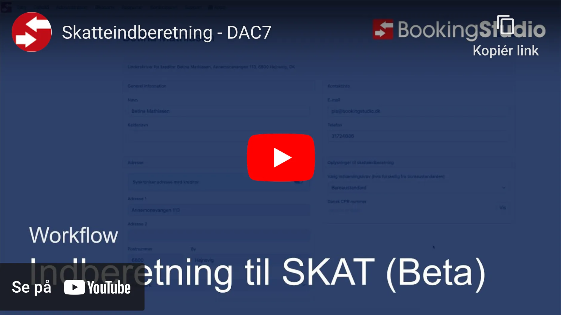 Indberetning til SKAT