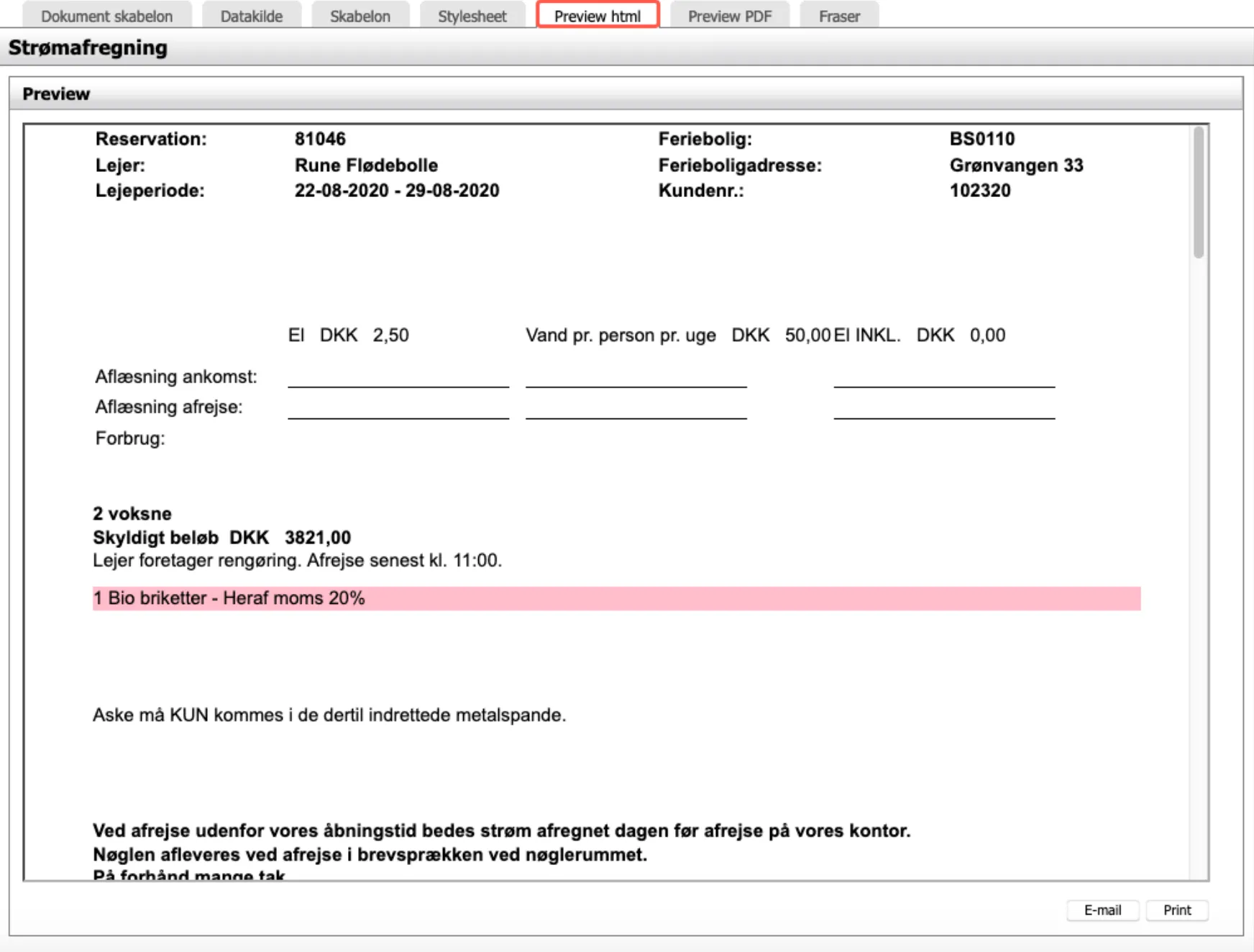 Preview html