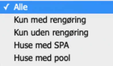 Filter visning