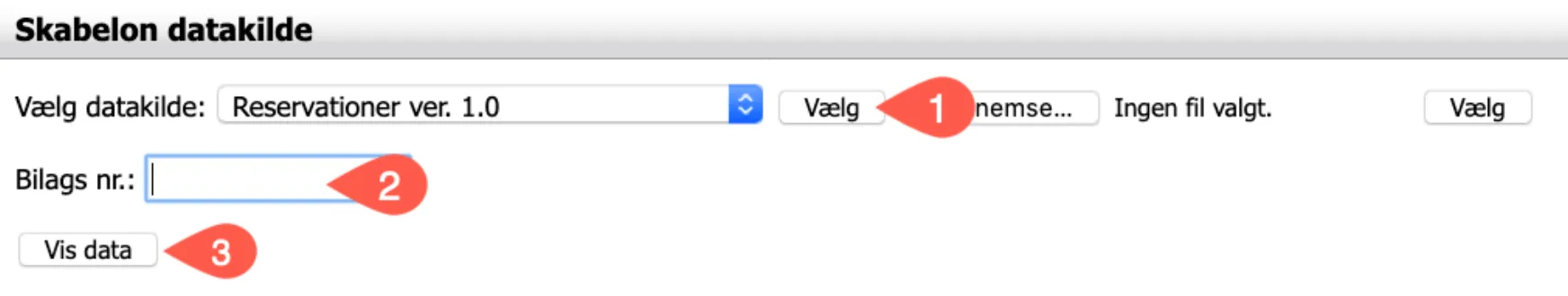 Visning af eksempel på tilbud