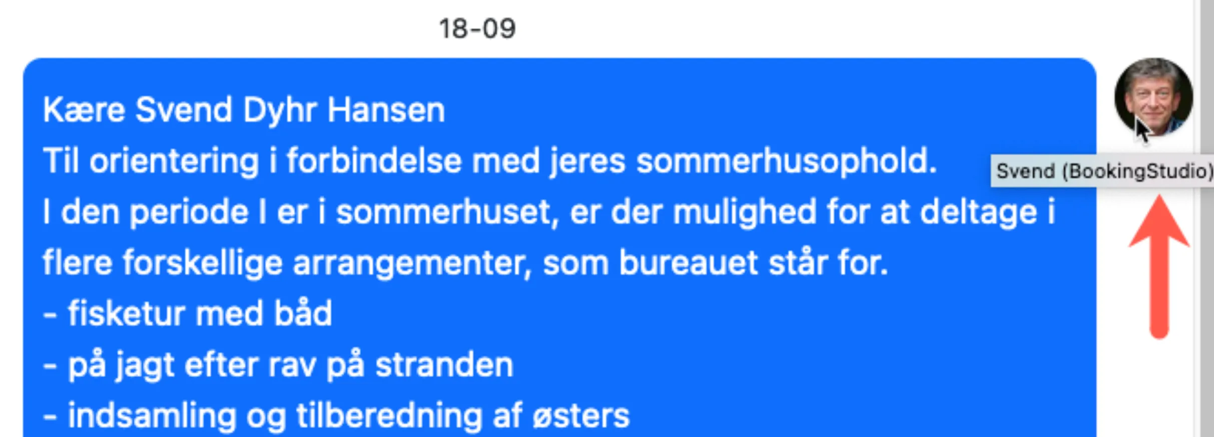 Se sms-info for medarbejder