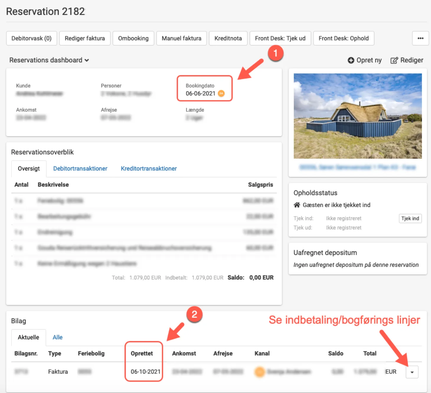 Tilbud koverteret til faktura