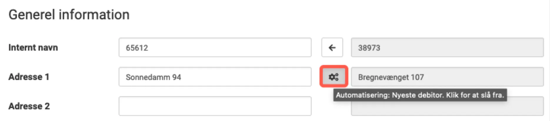 Slå automatik fra