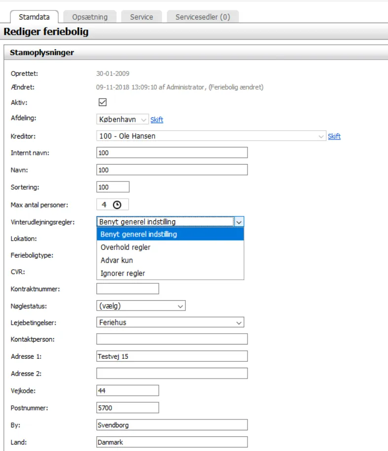 Opret specielt regelsæt med brugerdefinerede kontrolkalendere