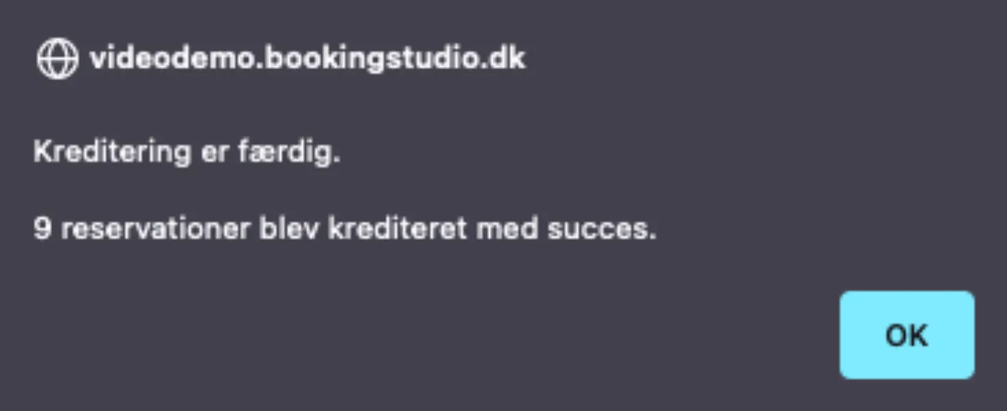 Modtaget bekræftelse