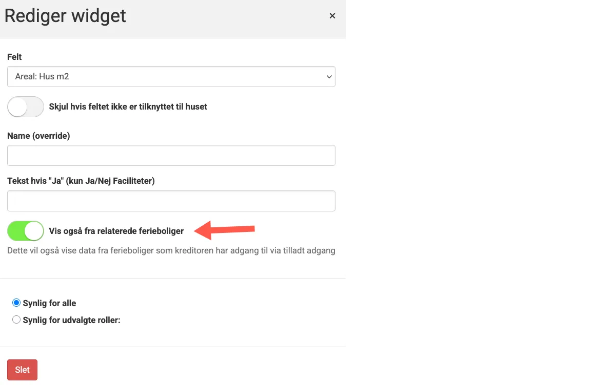Vis info fra relaterede ferieboliger