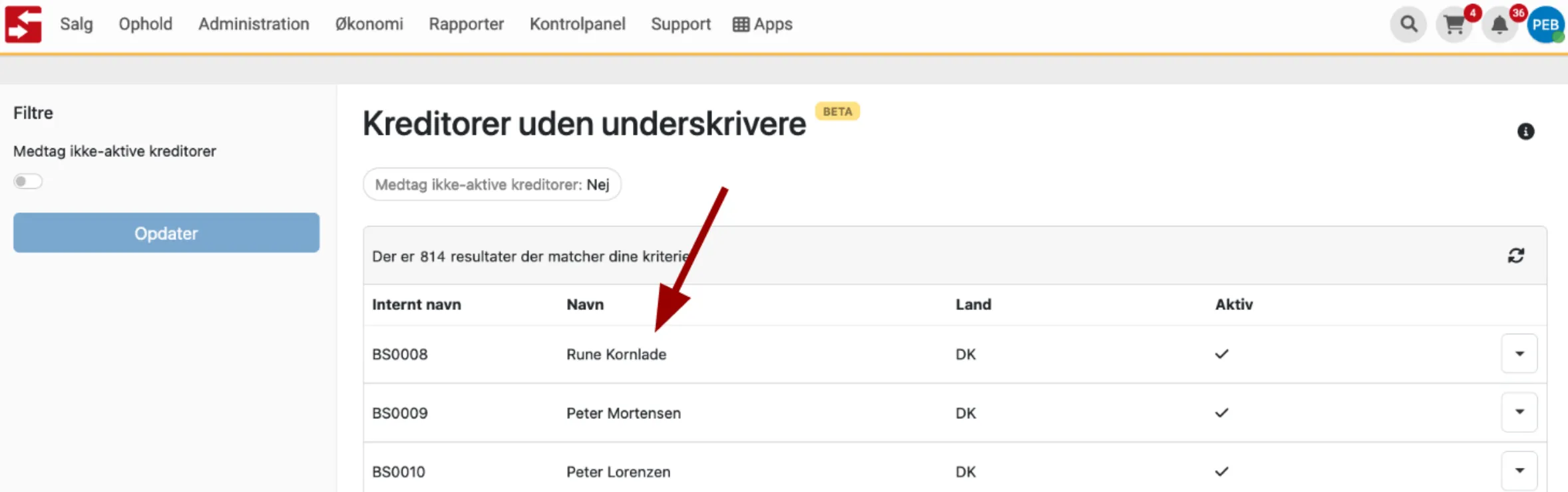 Opret underskriver