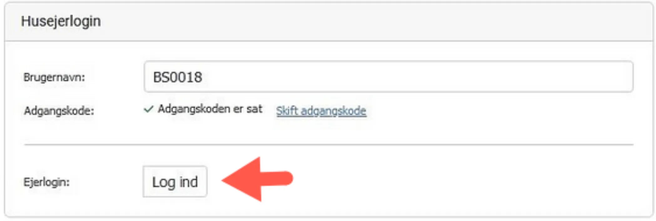 Direkte til login