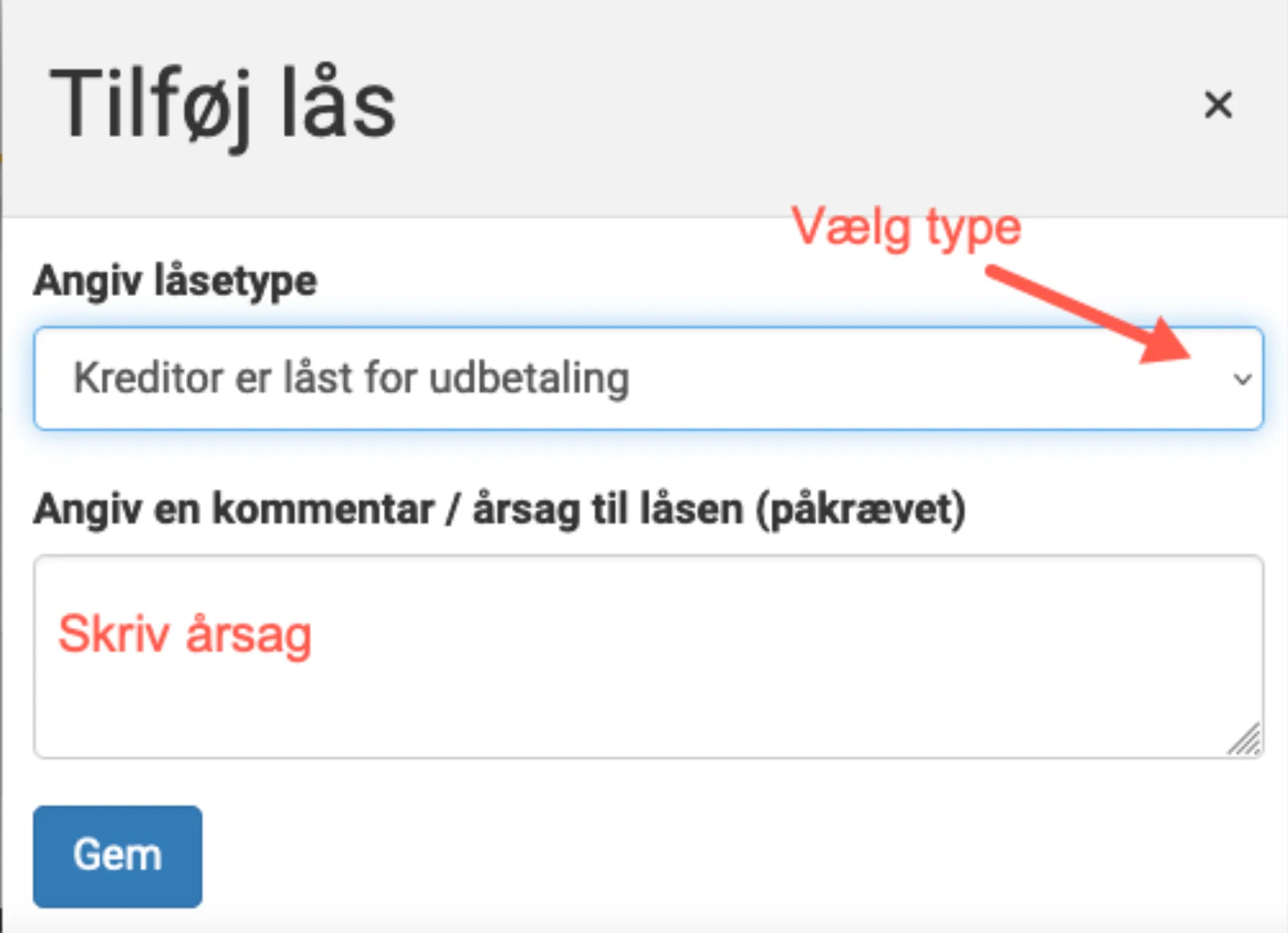 Tilføj lås