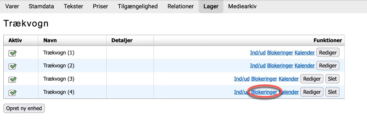 Blokeringer
