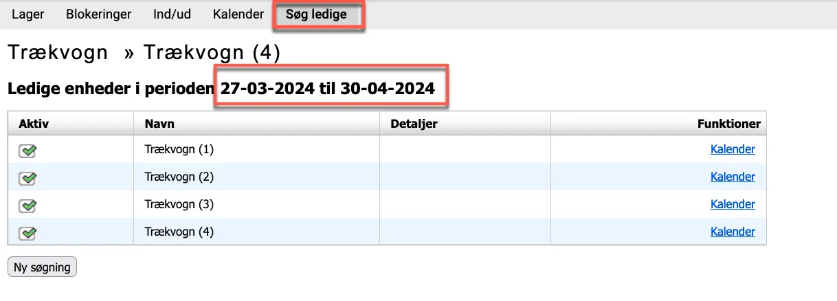 Se ledige varer