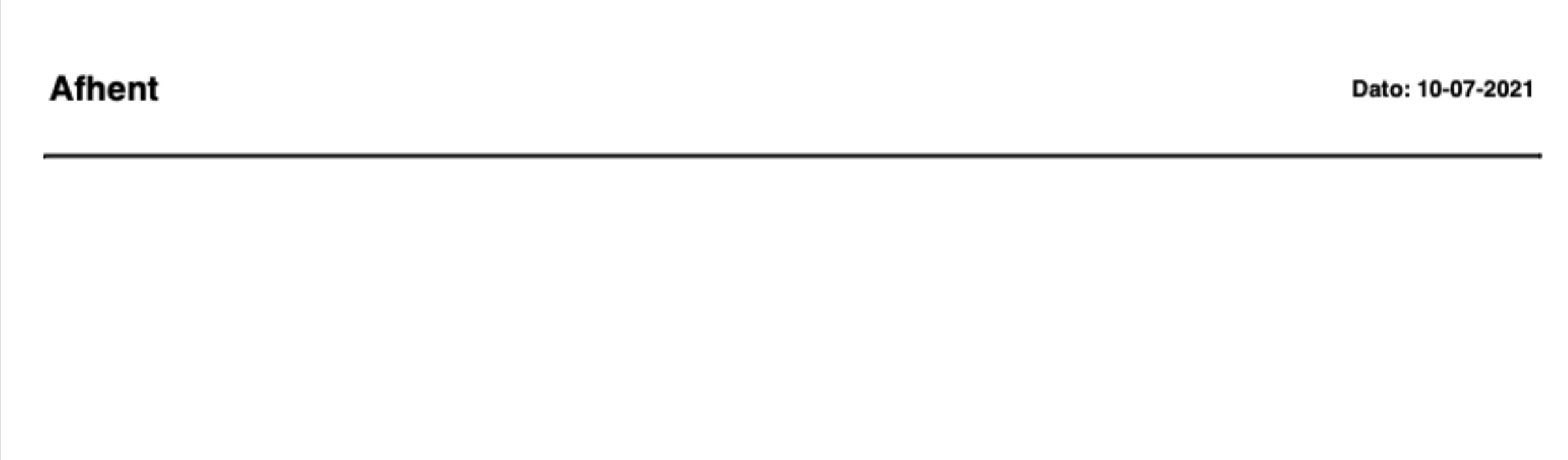 Afhentningsliste