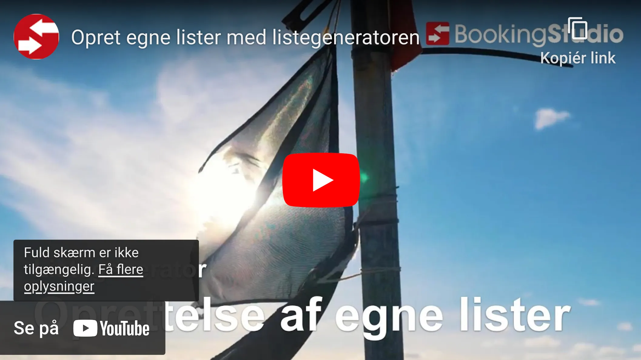 Listegenerator - oprettelse af en liste