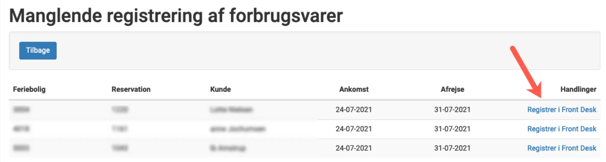 Forbrug via listen