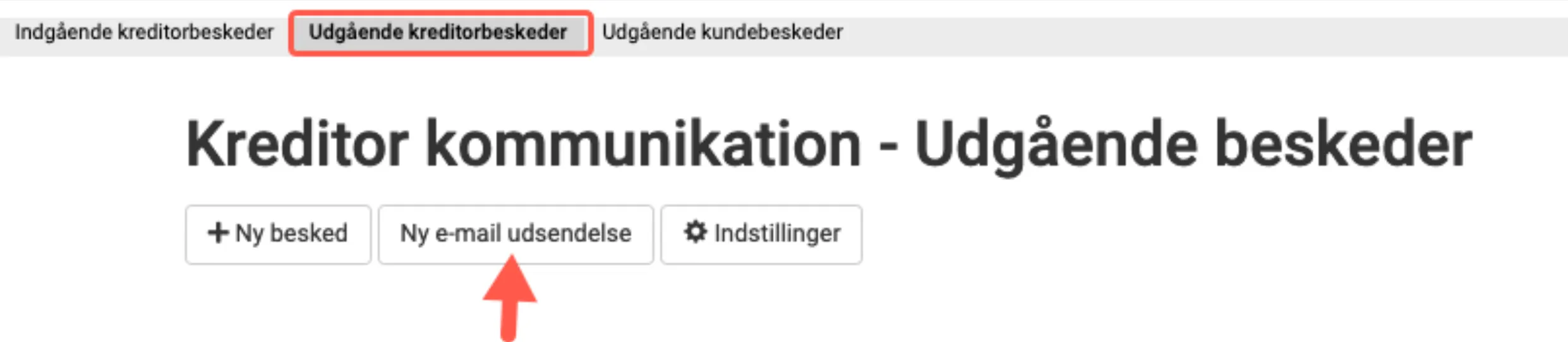 send til flere kreditorer