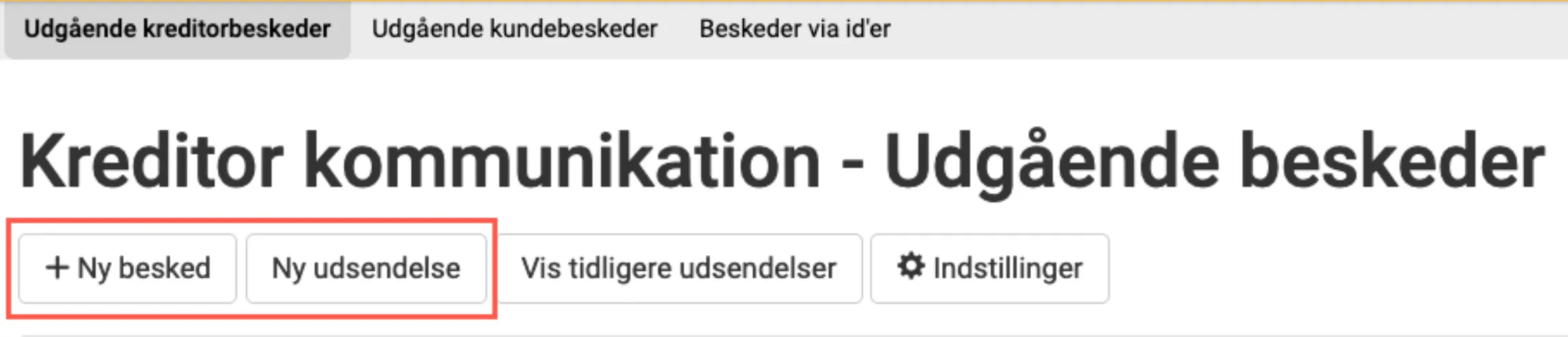 forskel på besked og udsendelse