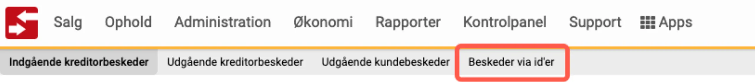 beskeder via id'er