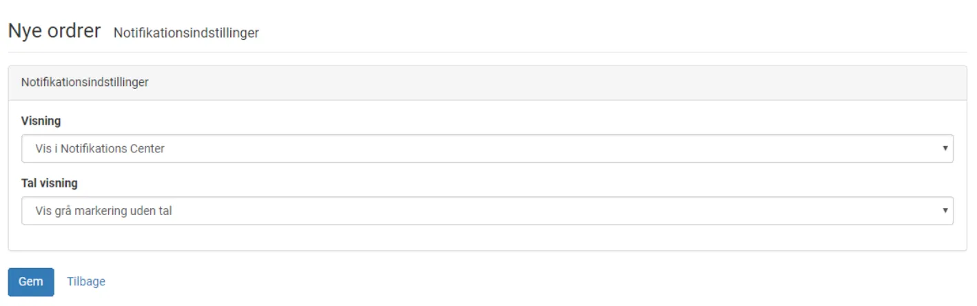Tilpas visning af notifikationer