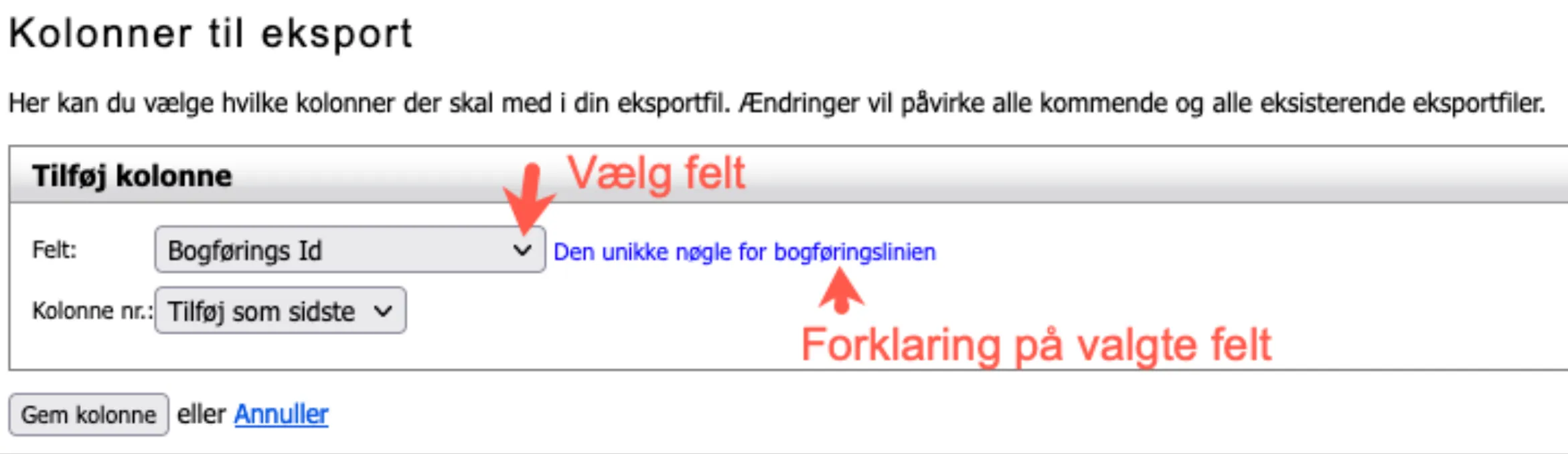 Hvis kolonne tilføjes