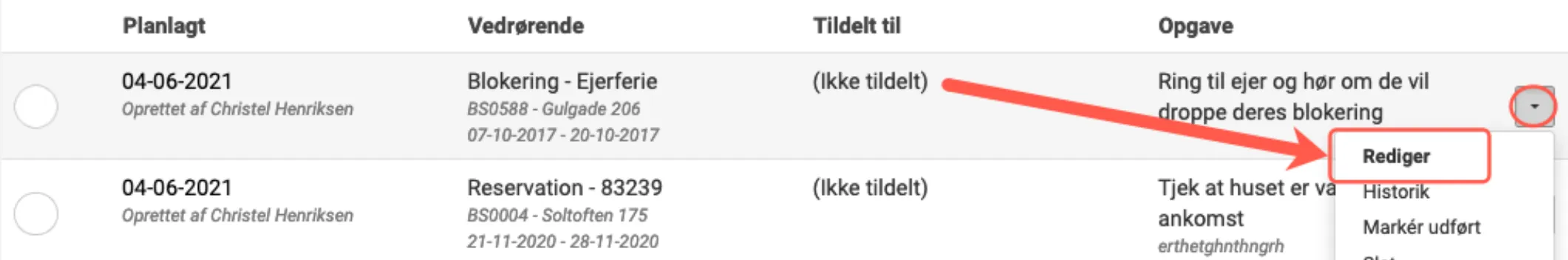 Personlig opgave