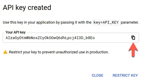 API key