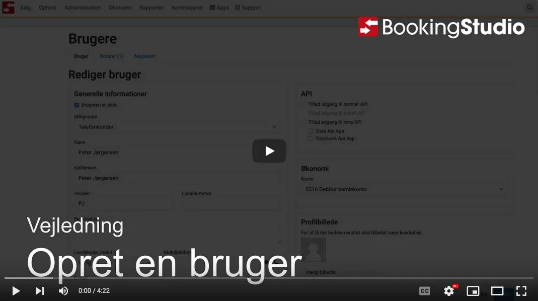 Opret en kreditor