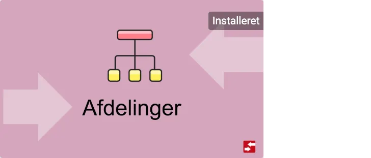 App'en Afdelinger skal være installeret