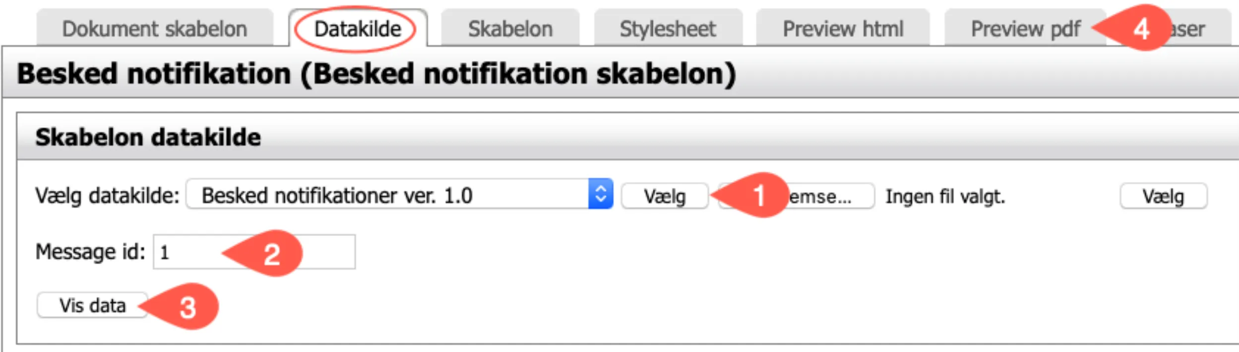 Opsæætning resultat