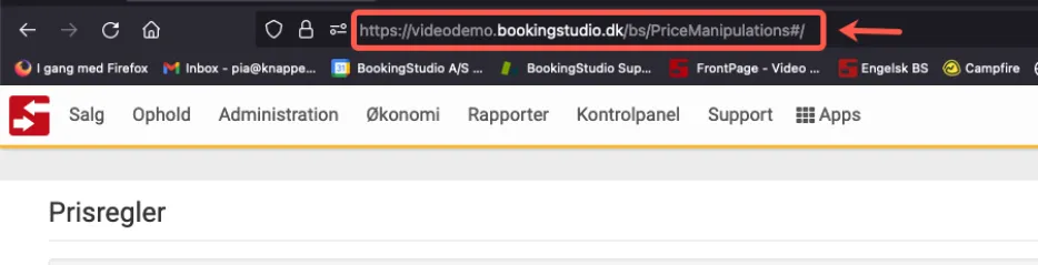 Her findes url adressen