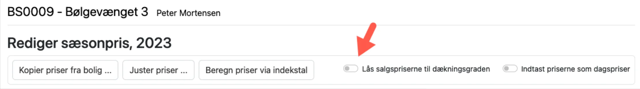 Ikke låst salgspriserne til dækningsgraden