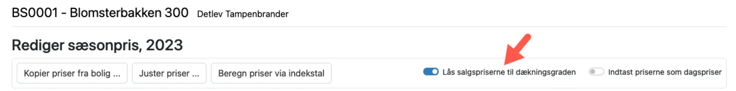 Lås priser til dækningsgraden