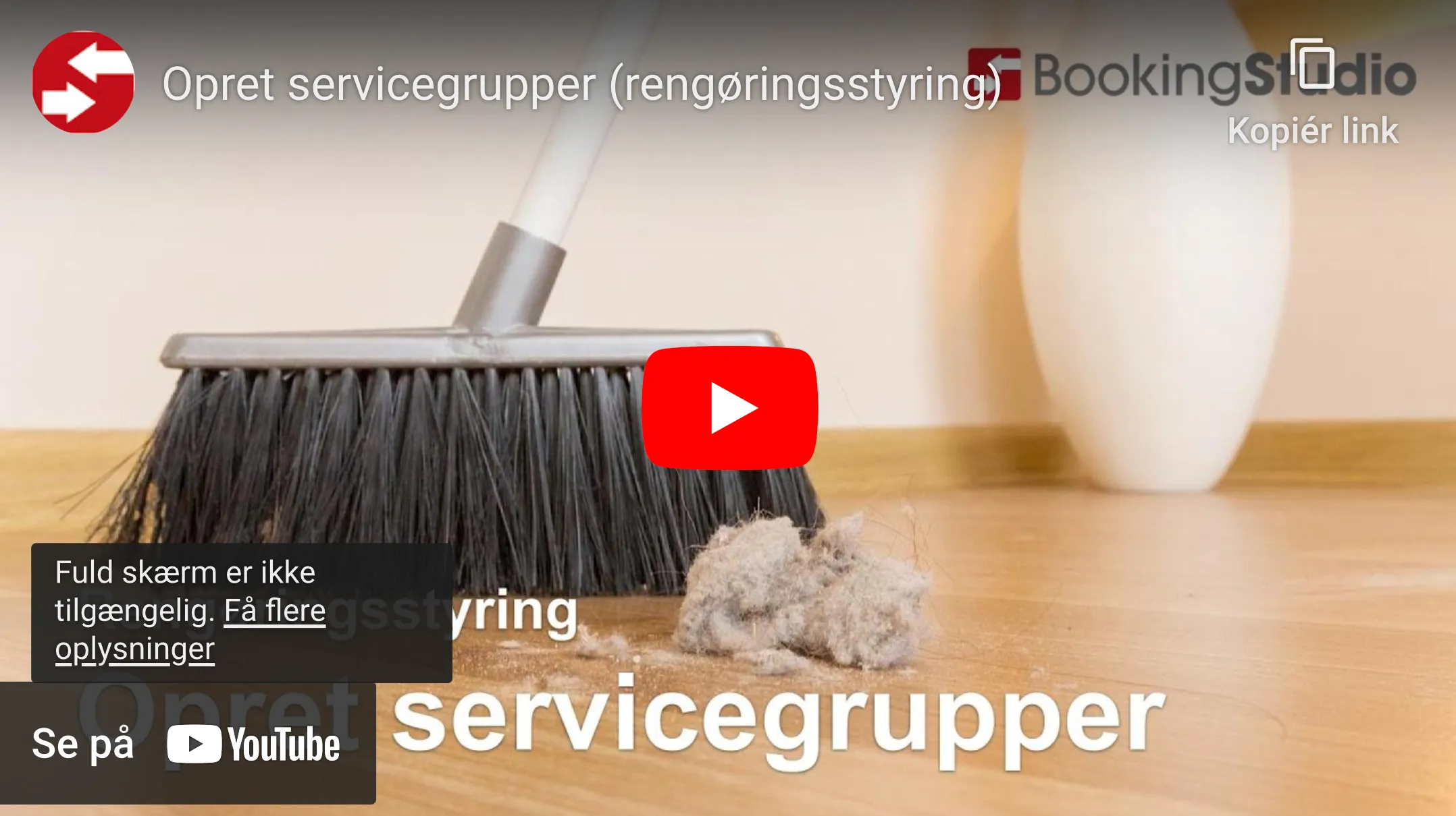 Opret servicegrupper