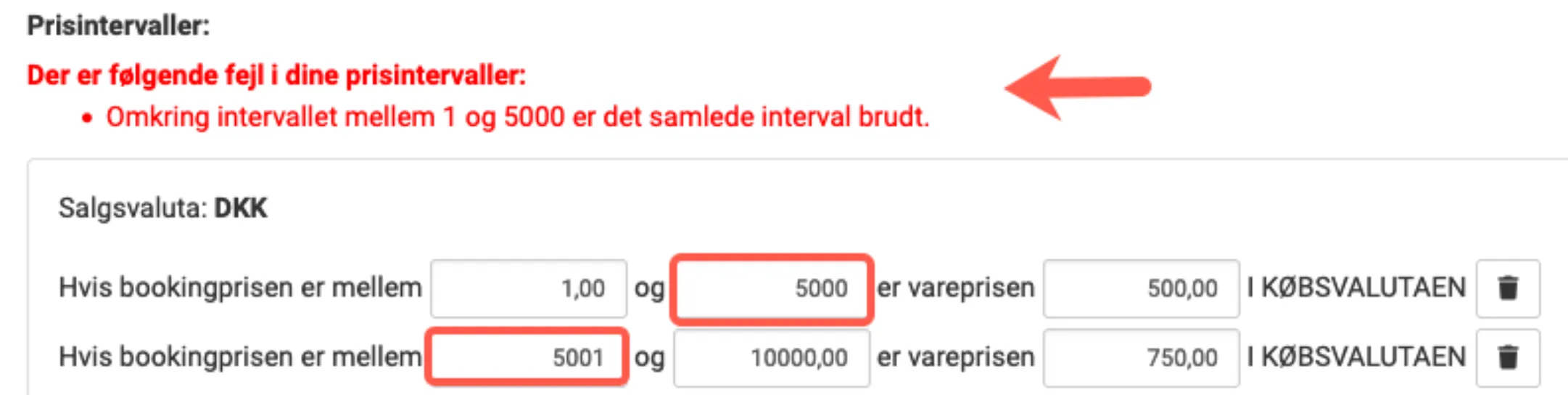 Fejlmeddelse