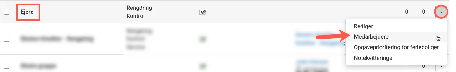 Tilknyt medarbejder til gruppen