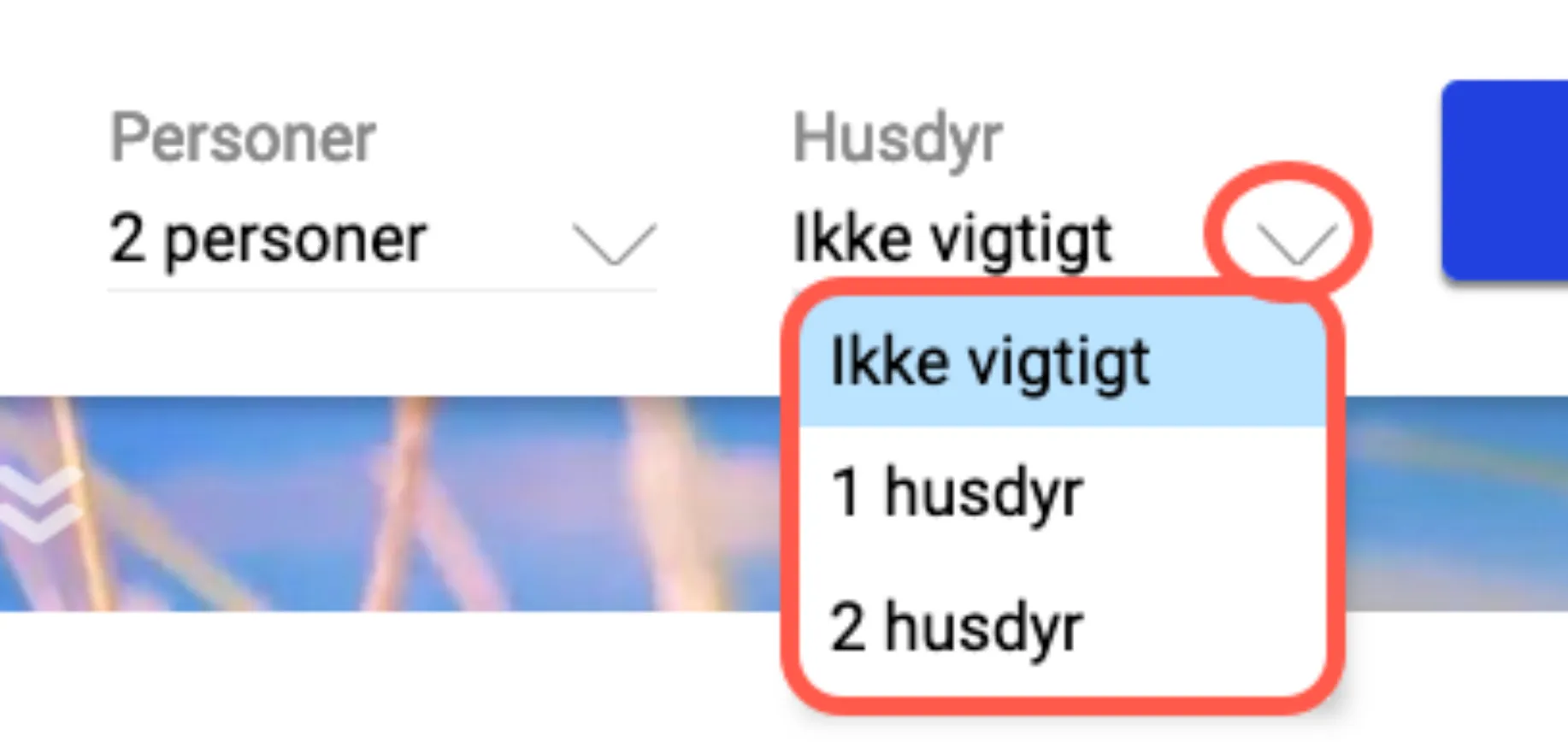 Antal husdyr der må søges