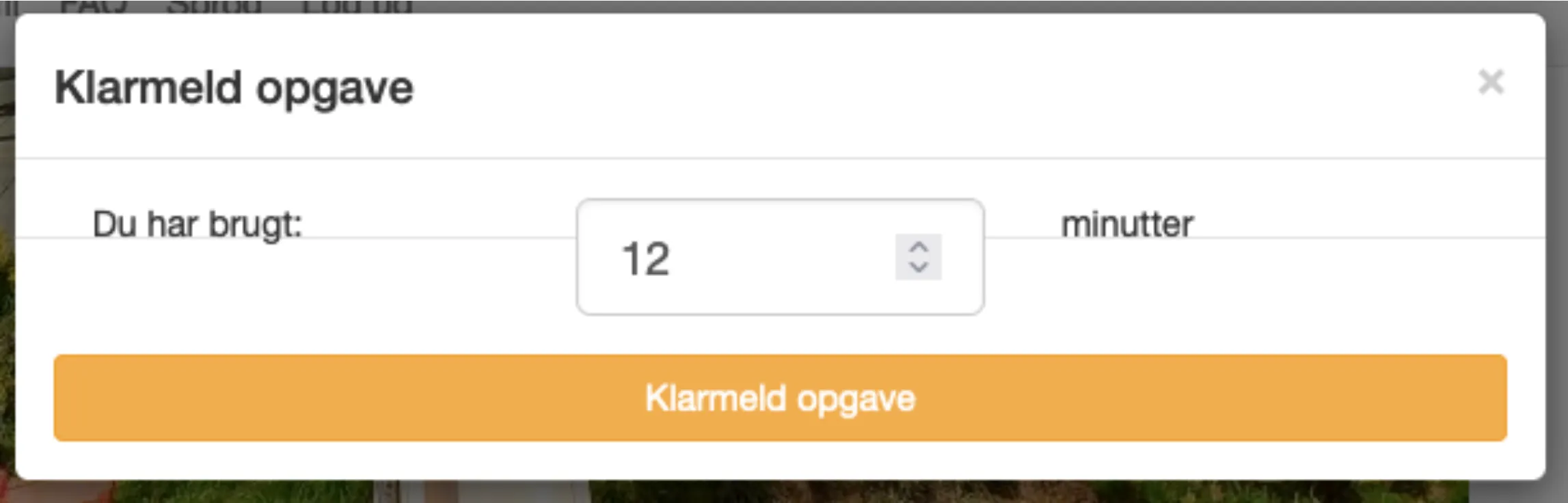 Klarmeld opgave