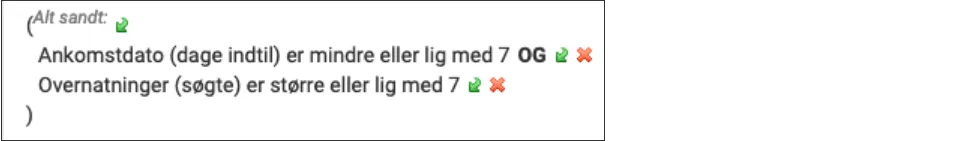 Betingelse Last Minute