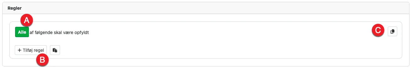 Området regler i koder