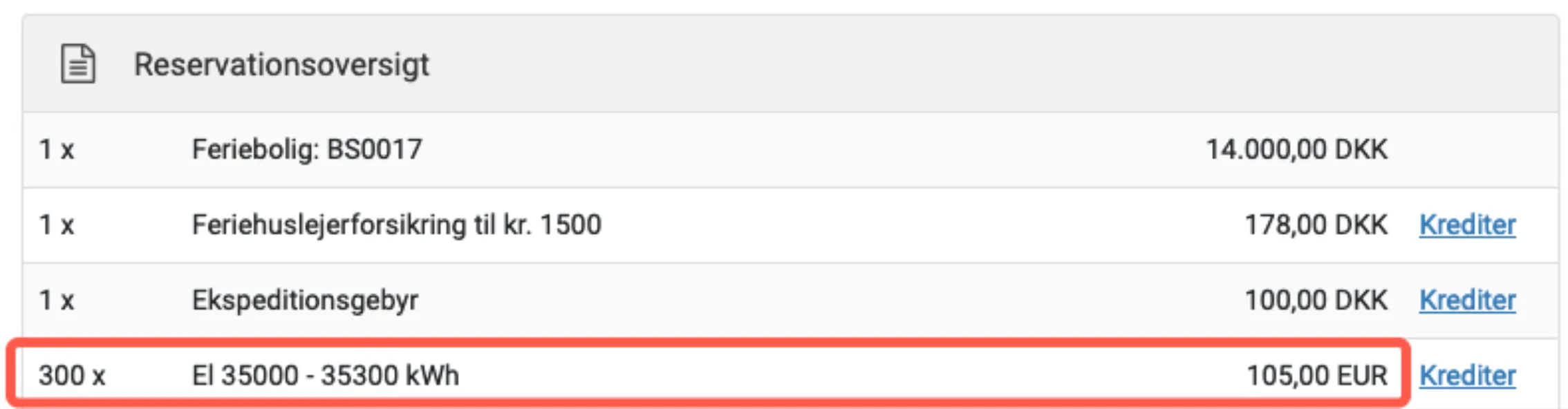 Afregner i forkert valuta