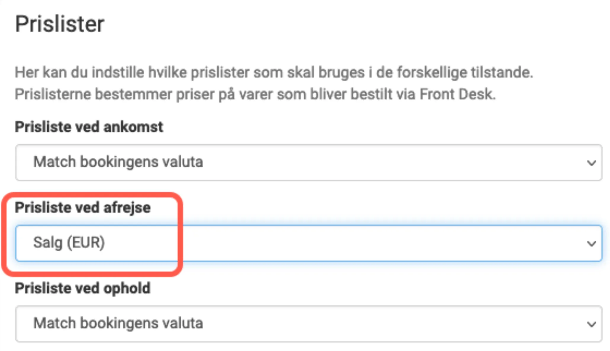 Hvilke valuta skal bruges